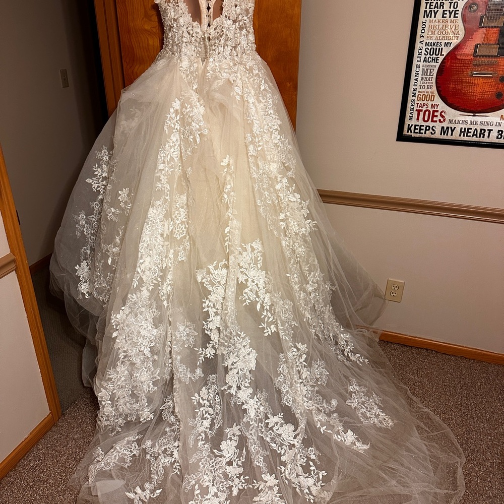 Elegant Lace Wedding Dress - Picture 6 of 10